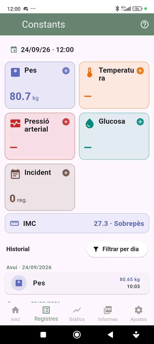 Targetes de registre de constants