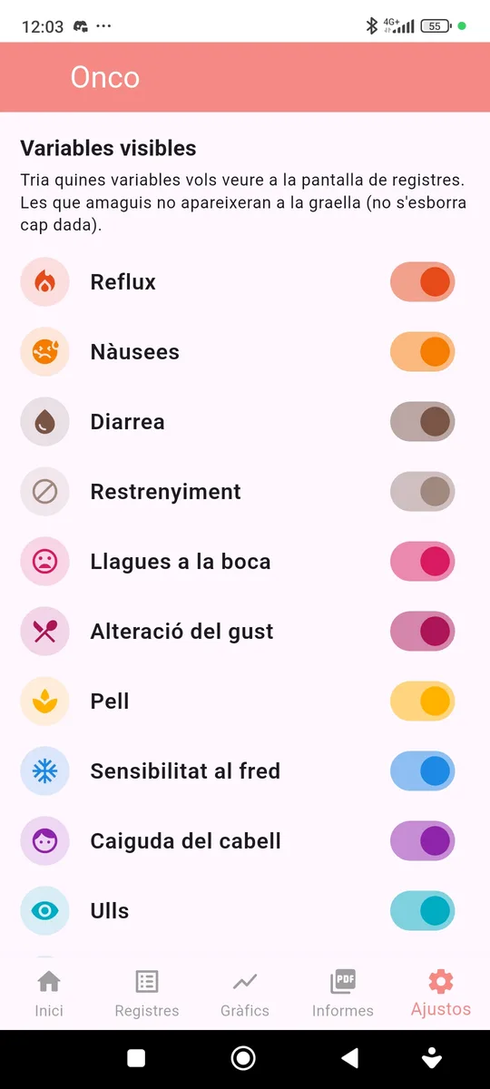 Configuració d’Onco